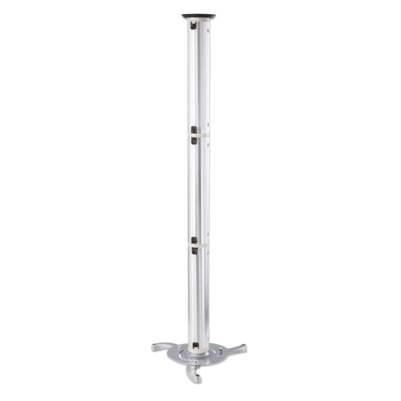 MANHATTAN 424820 - Soporte de Techo para Proyector/ 10 Kg de Carga/ Barra Extensible de 13 a 106 cm/ Ajuste Vertical, Giro y Altura/ Construido en Aluminio/ Administrador de Cable/ Sujeta con Seguridad la Mayoría de los Proyectores/ image 3
