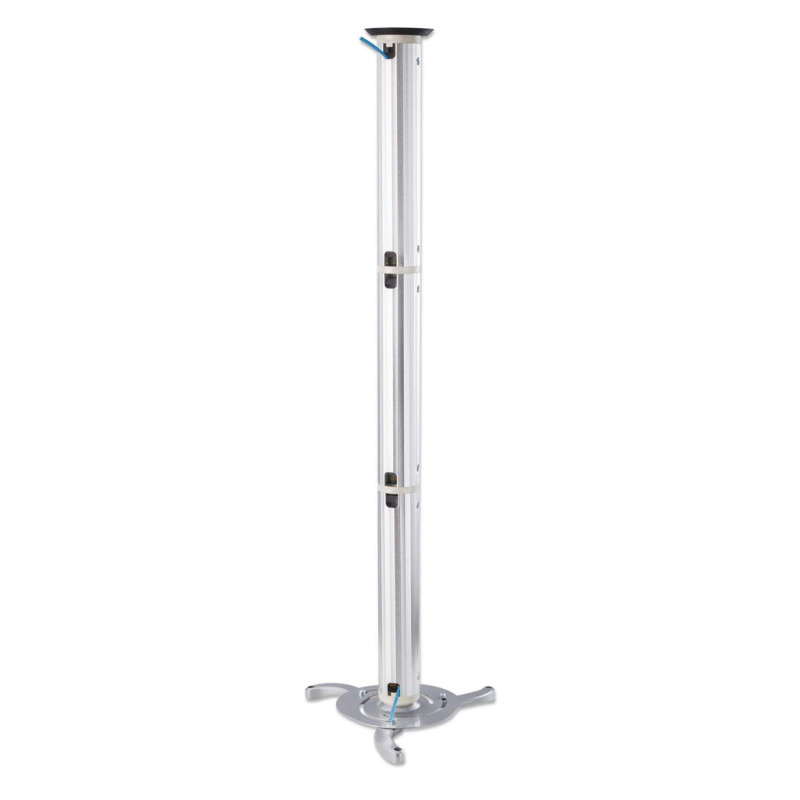 MANHATTAN 424820 - Soporte de Techo para Proyector/ 10 Kg de Carga/ Barra Extensible de 13 a 106 cm/ Ajuste Vertical, Giro y Altura/ Construido en Aluminio/ Administrador de Cable/ Sujeta con Seguridad la Mayoría de los Proyectores/ image 7