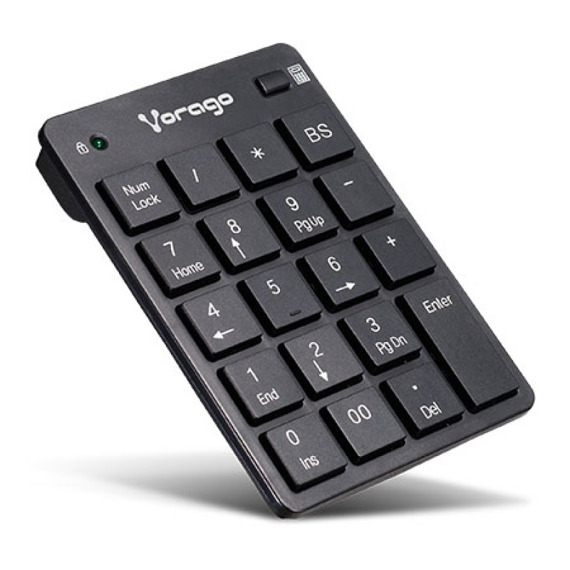 Vorago KB-105 teclado numérico Computadora portátil/PC USB Negro