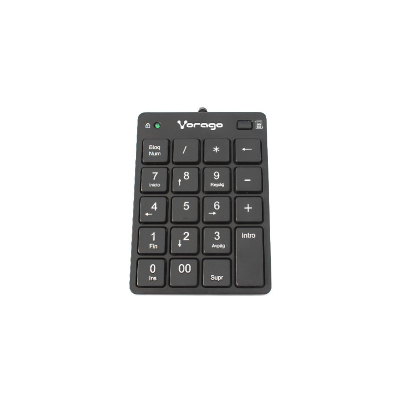 Vorago KB-105 teclado numérico Computadora portátil/PC USB Negro image 6