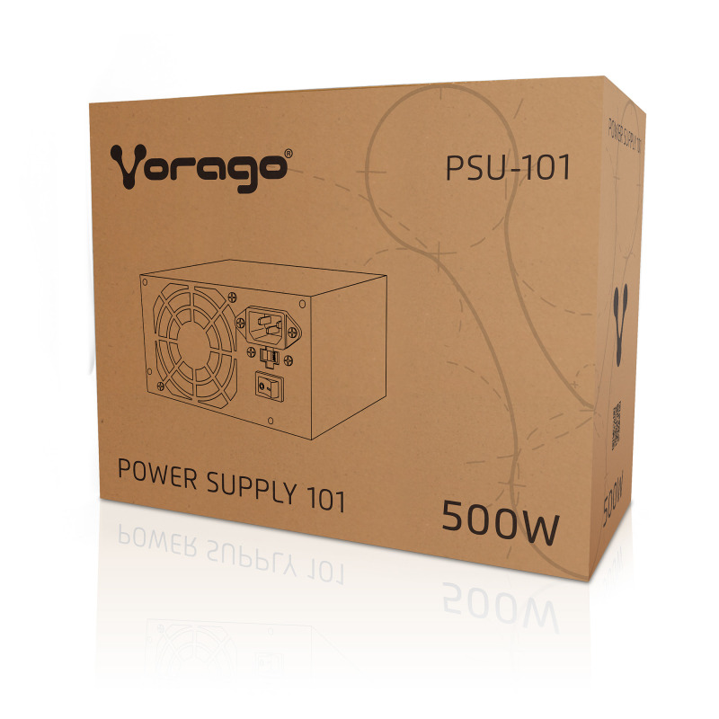 FUENTE VORAGO PSU-101 500W ATX 12V 1.3 20+4 pin image 4