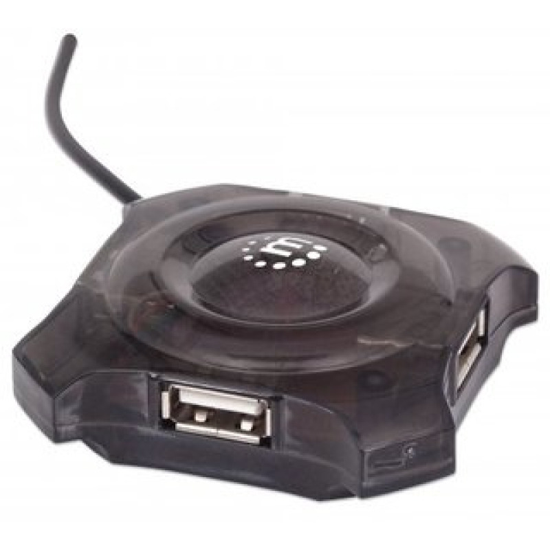 MANHATTAN 162272 - Mini Hub USB de 4 Puertos que Proveen Energía/ Soporta especificaciones USB 1.1/ Soporta Dispositivos y Puertos USB 2.0 (hasta 12 Mbps)/  image 6