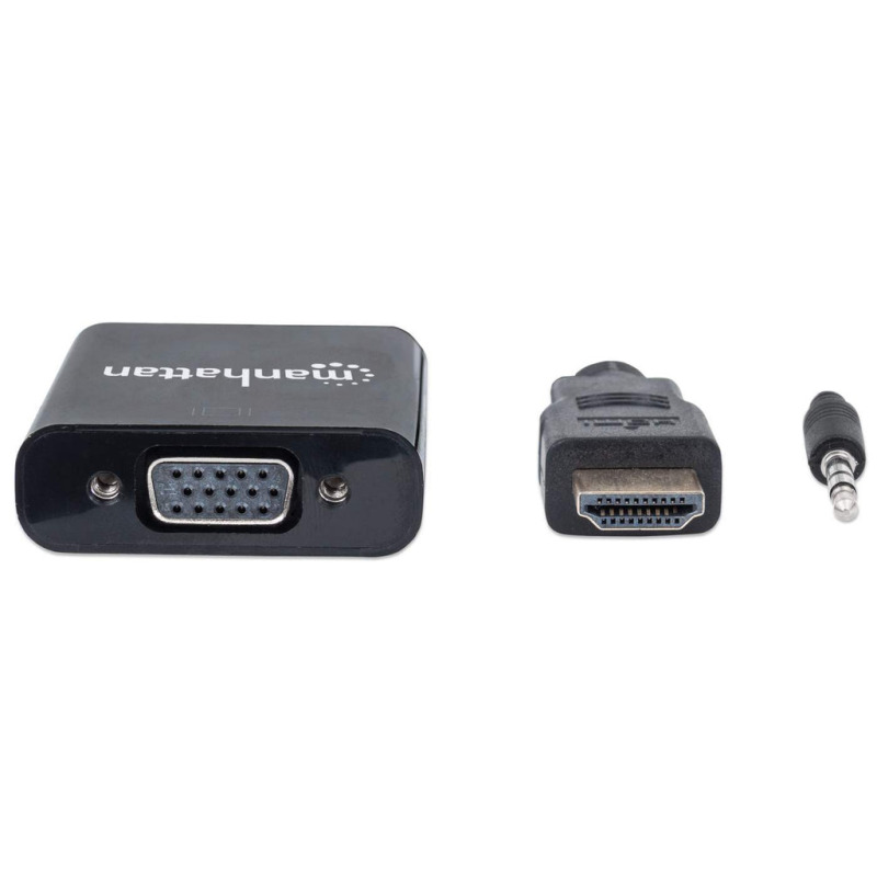 MANHATTAN 151559 - Convertidor HDMI a VGA / HDMI macho a VGA hembra / Con audio / Color negro  image 5