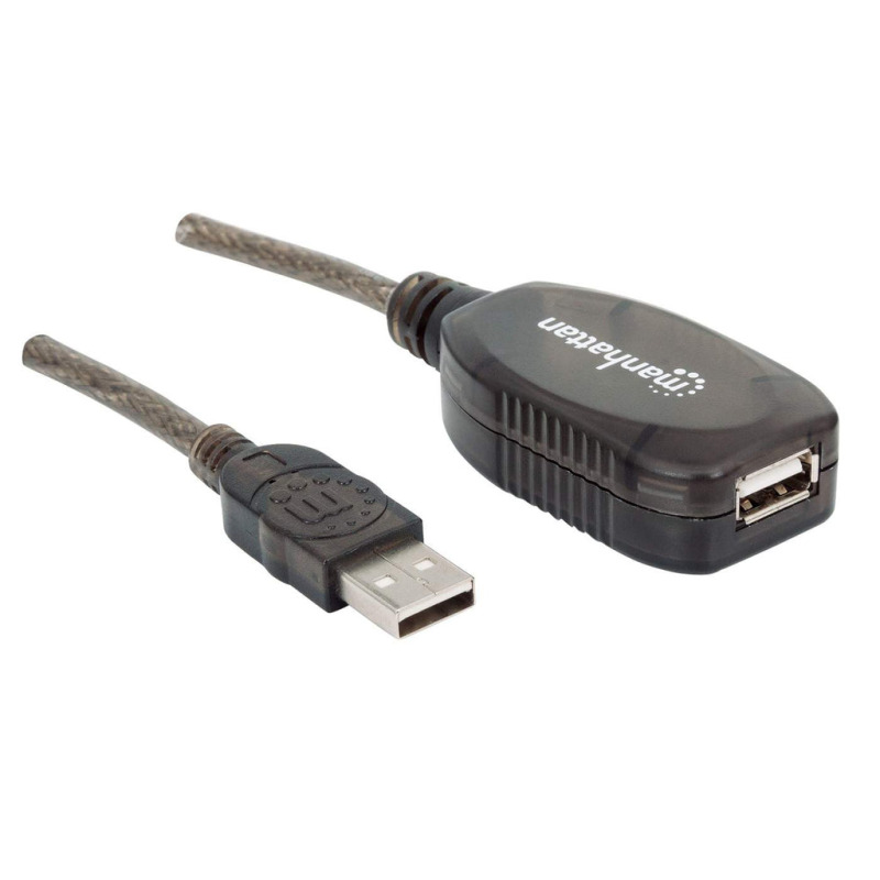 MANHATTAN 151573 - Cable de Extensión Activa USB de Alta Velocidad/ 10 Metros/ de USB A Macho - USB A Hembra/ Soporta Velocidades de Hasta 480 Mbps/ Cascadeable hasta 3 Dispositivos para 30 Metros/   image 4