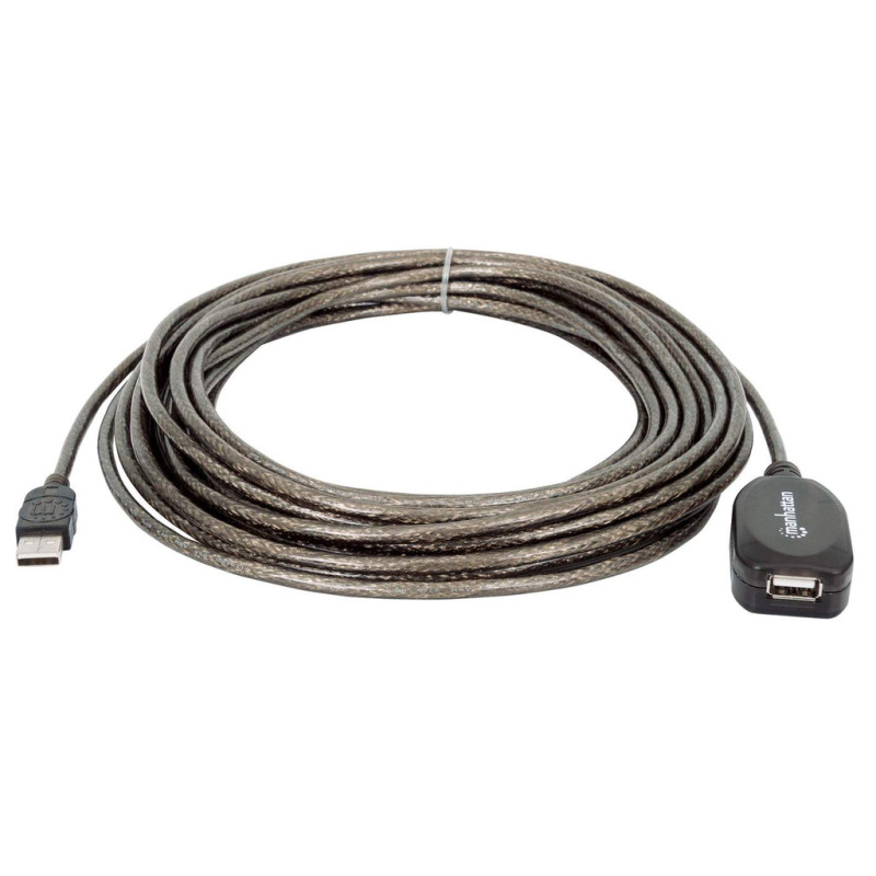 MANHATTAN 151573 - Cable de Extensión Activa USB de Alta Velocidad/ 10 Metros/ de USB A Macho - USB A Hembra/ Soporta Velocidades de Hasta 480 Mbps/ Cascadeable hasta 3 Dispositivos para 30 Metros/   image 5