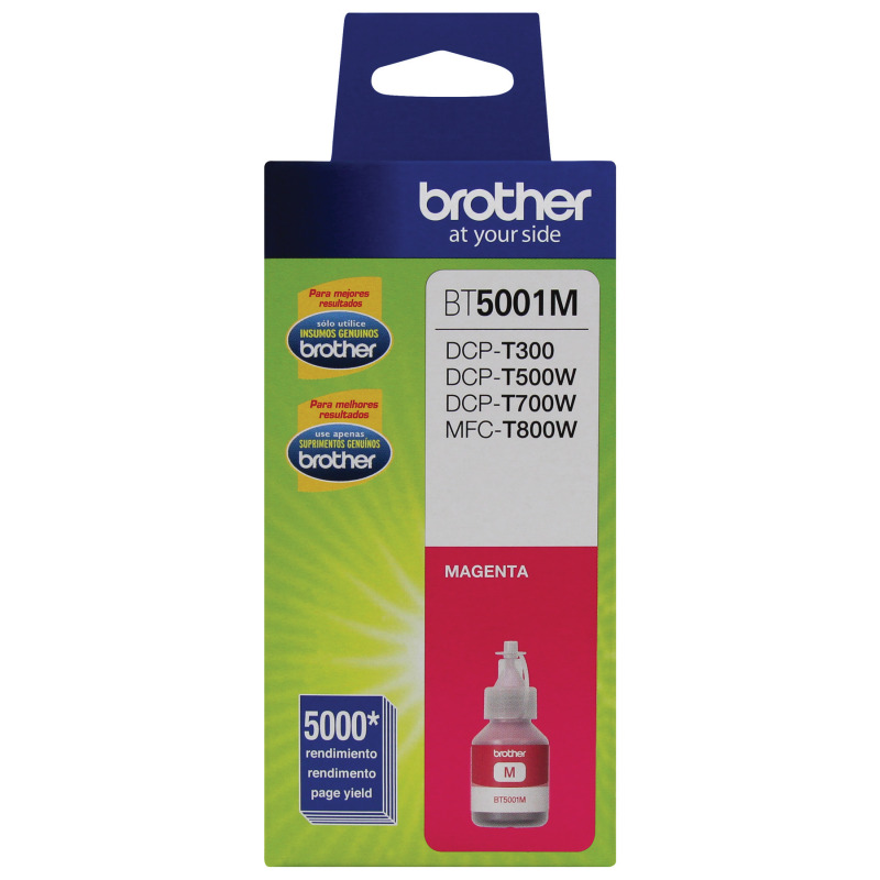 BOTELLA DE TINTA BROTHER MAGENTA BT5001M DE ALTO RENDIMIENTO DE HASTA 5000 PGINAS COMPATIBLE CON TINTA CONTINUA BROTHER image 3