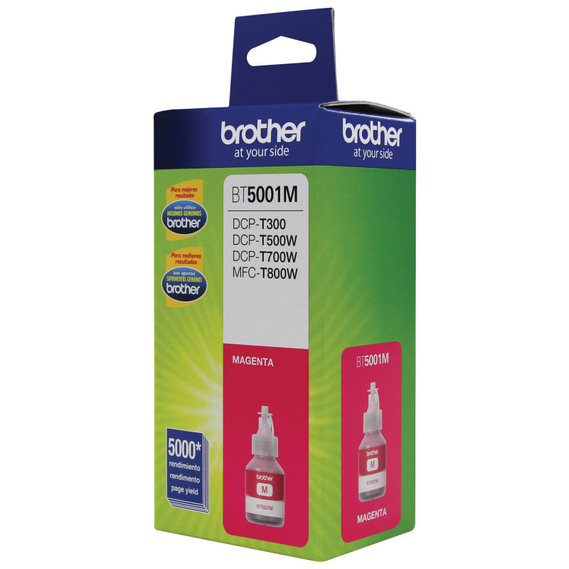 BOTELLA DE TINTA BROTHER MAGENTA BT5001M DE ALTO RENDIMIENTO DE HASTA 5000 PGINAS COMPATIBLE CON TINTA CONTINUA BROTHER image 9