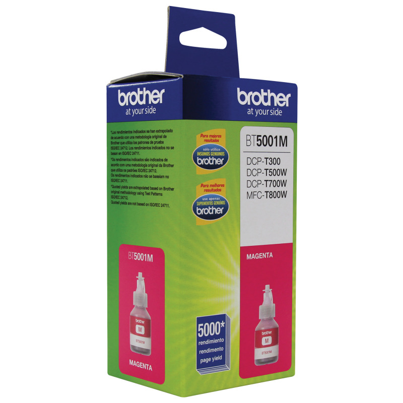 BOTELLA DE TINTA BROTHER MAGENTA BT5001M DE ALTO RENDIMIENTO DE HASTA 5000 PGINAS COMPATIBLE CON TINTA CONTINUA BROTHER image 10