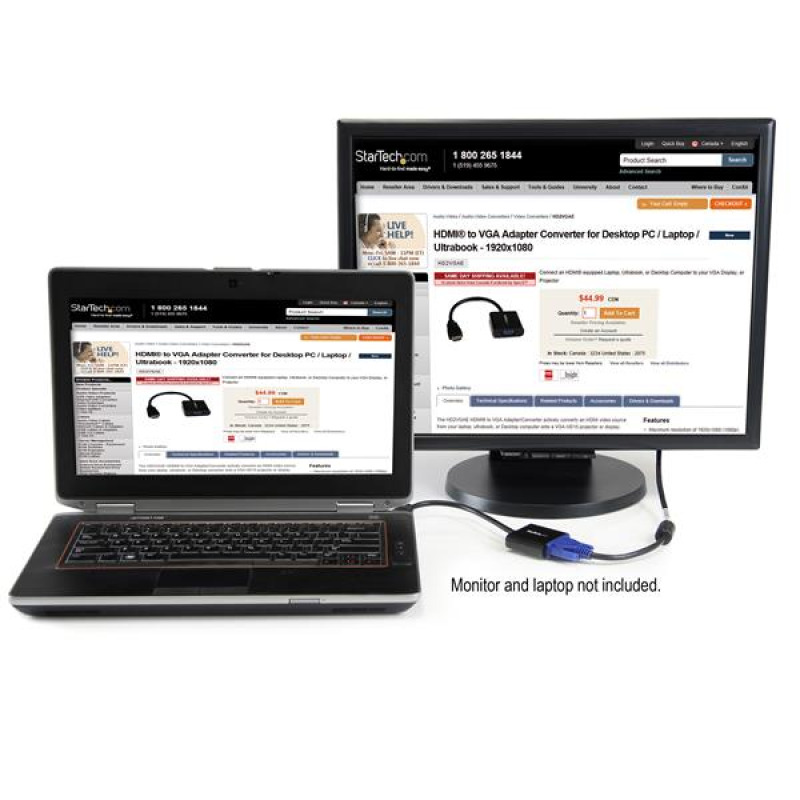 ADAPTADOR DE VIDEO HDMI® A VGA HD15 - 1920X1200 - 1080P - STARTECH.COM MOD. HD2VGAE2 image 20