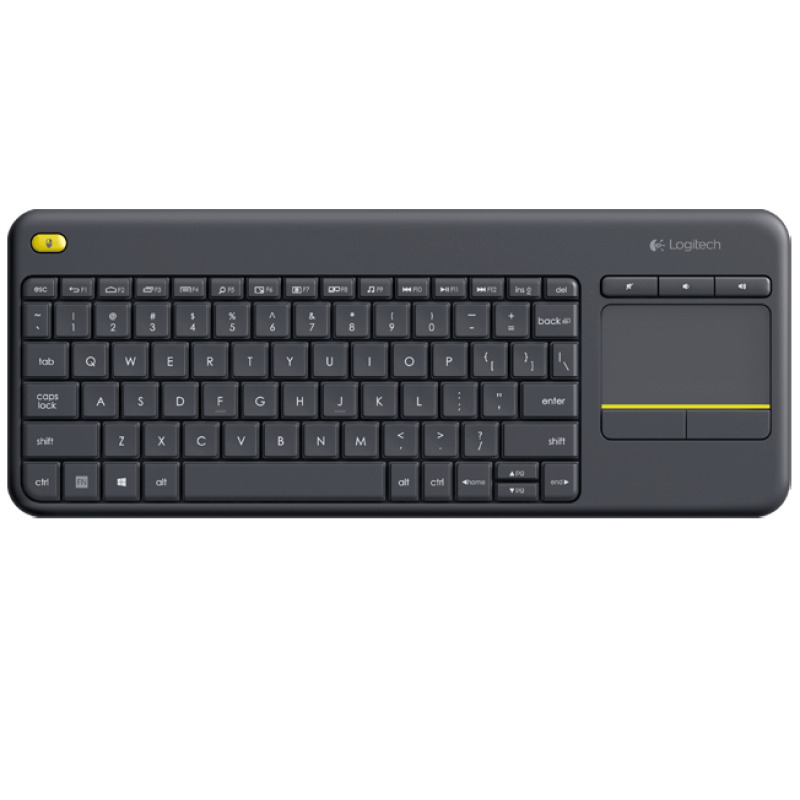 TECLADO LOGITECH K400 PLUS INALAMBRICO CON TOUCH PAD MINI USB UNIFYING PC/ANDROID/CHROME