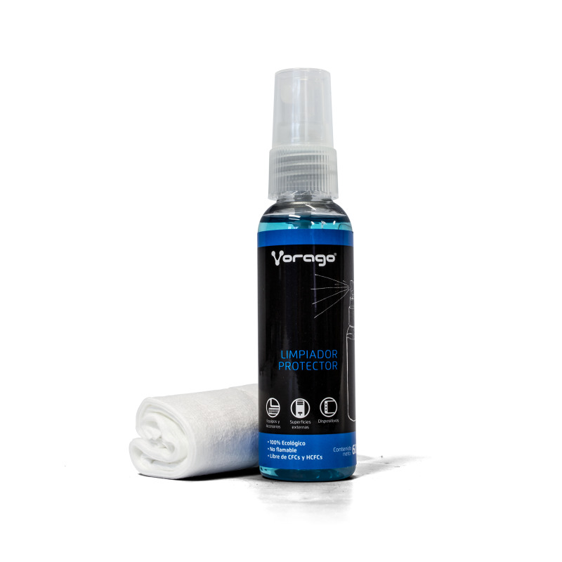 KIT LIMPIEZA. VORAGO. CLN-200. 60ML. CON FRANELA MICROFIBRA image 4