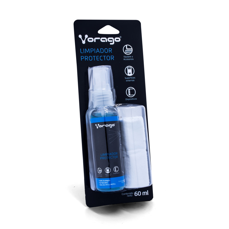KIT LIMPIEZA. VORAGO. CLN-200. 60ML. CON FRANELA MICROFIBRA image 7