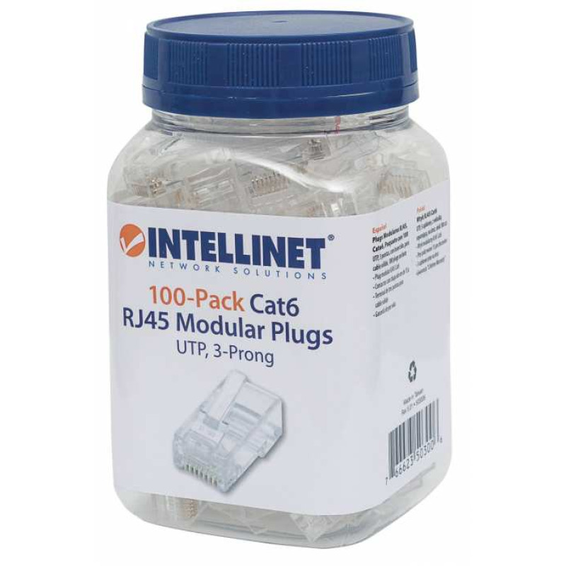 INTELLINET 503006 - PLUG RJ45 CAT 6 / UTP SOLIDO / 100 PZAS image 5