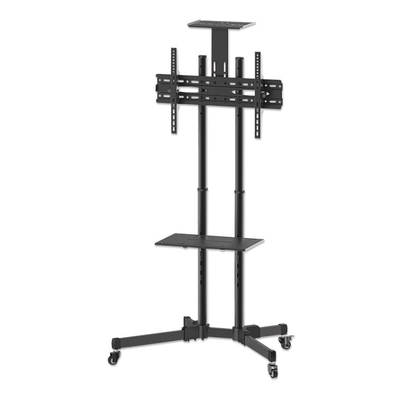 MANHATTAN 461238 - Soporte para TV / de piso, tipo carrito, /  de acero, con inclinación / pantallas planas de 37" a 70" de máximo 50 kg