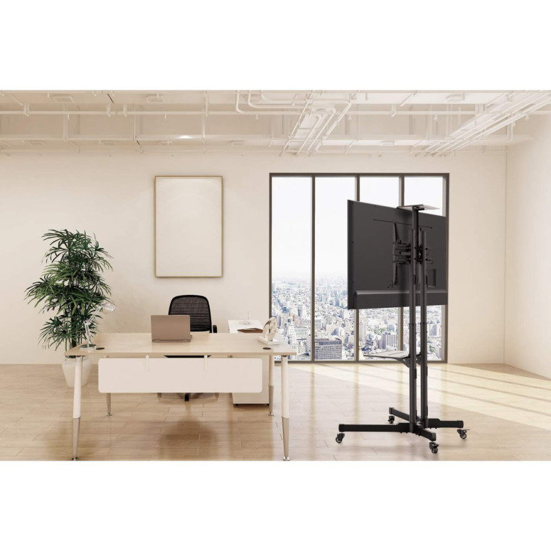 MANHATTAN 461238 - Soporte para TV / de piso, tipo carrito, /  de acero, con inclinación / pantallas planas de 37" a 70" de máximo 50 kg image 10