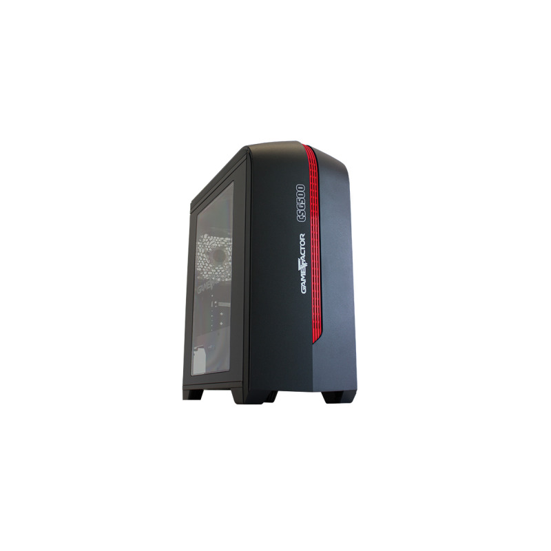 Game Factor CSG500 Micro Tower Negro, Rojo