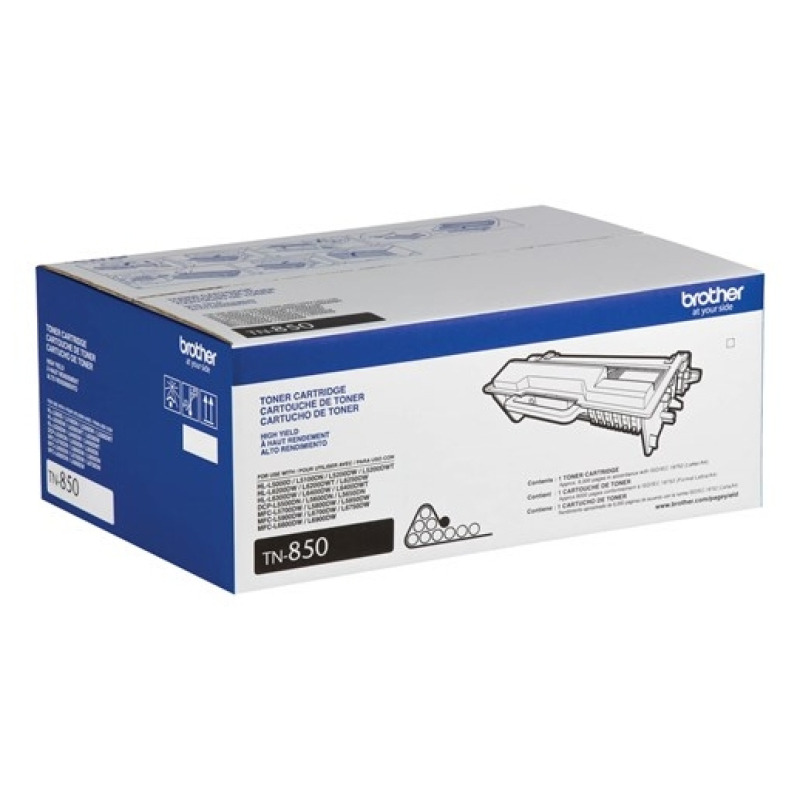 TONER BROTHER NEGRO TN850 8.000 PAG DE ALTO RENDIMIENTO PARA HLL5100DN DCPL5650DN MFCL5900DW MFCL6700DW