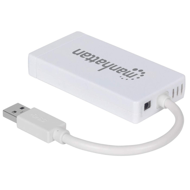 MANHATTAN 507578 - HUB USB 3.0 / 3 puertos / Adaptador Gigabit Ethernet / 5Gbps / Un puerto 10/100/1000 Mbps para UltraBook™ y Macbook® image 6
