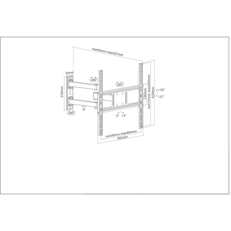 SOPORTE TV , MANHATTAN,461320 , P/PARED 35KG , 32 A 55 ARTICULADO image 5