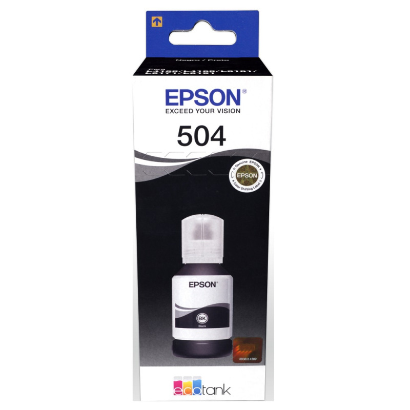 CARTUCHO EPSON MODELO T504 NEGRO, PARA L4150, L4160, L6161, L6171, L6191
