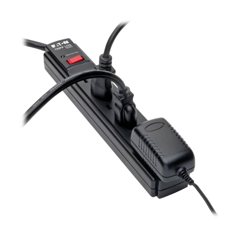SUPRESOR DE PICOS PROTEC IT TRIPP-LITE TLP606B C/ 6 CONTACTOS, CABLE 1.83 M 6 PIES, 790 JOULES, LED DE DIAGNOSTICO, GABINETE EN NEGRO. image 8