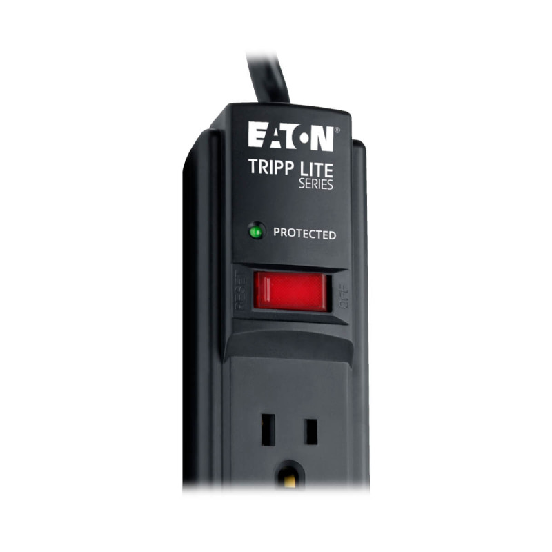 SUPRESOR DE PICOS PROTEC IT TRIPP-LITE TLP606B C/ 6 CONTACTOS, CABLE 1.83 M 6 PIES, 790 JOULES, LED DE DIAGNOSTICO, GABINETE EN NEGRO. image 12