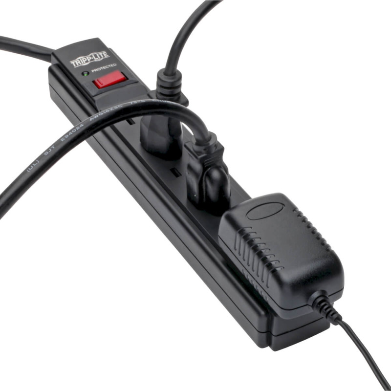 SUPRESOR DE PICOS PROTEC IT TRIPP-LITE TLP606B C/ 6 CONTACTOS, CABLE 1.83 M 6 PIES, 790 JOULES, LED DE DIAGNOSTICO, GABINETE EN NEGRO. image 7
