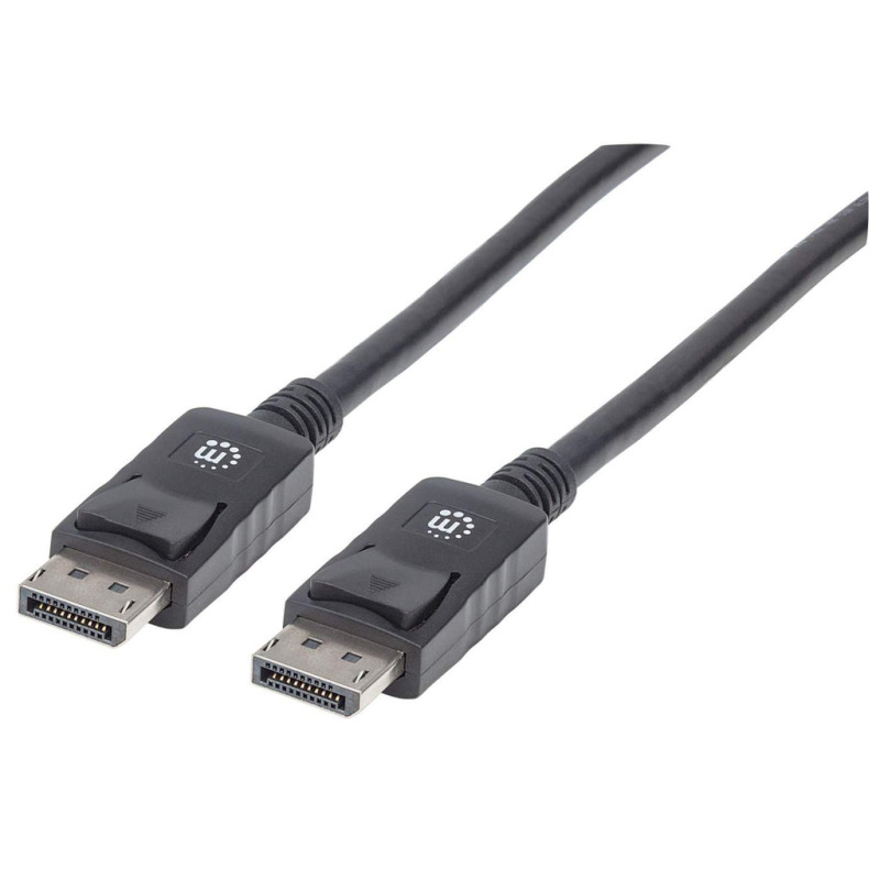 CABLE DISPLAYPORT,MANHATTAN,307093, V1.2 M-M 3.0M NEGRO 4K60HZ