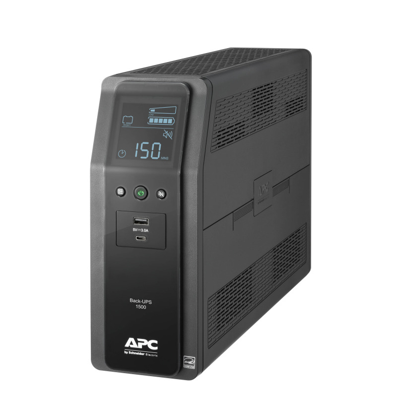 UNIDAD BACK UPS PRO BR 1500 VA, 10 TOMAS DE SALIDA, 2 PUERTOS USB DE CARGA, AVR, INTERFAZ LCD, LAM image 4