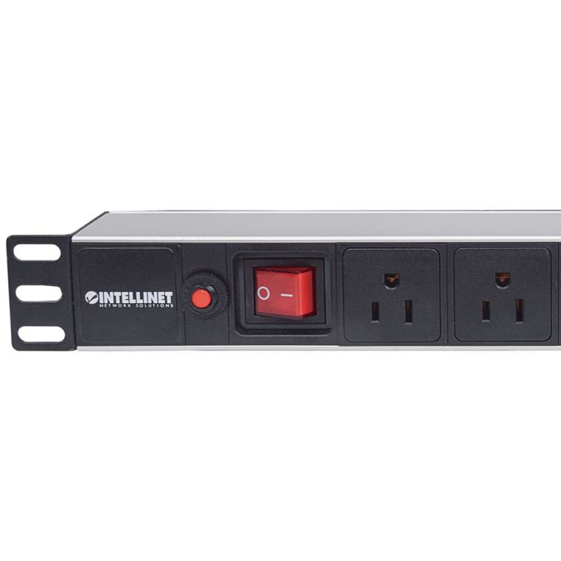 INTELLINET 713993- Barra PDU / 8 cont. Gab/Rack 19"/ 1U/ Contra sobrecarga / On/Off image 7