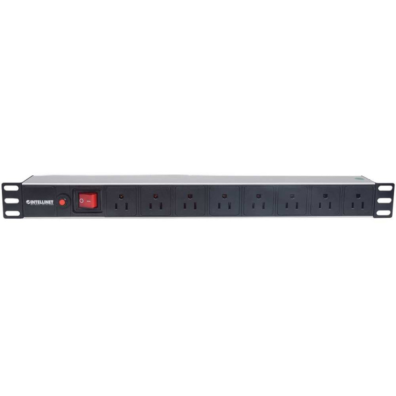 INTELLINET 713993- Barra PDU / 8 cont. Gab/Rack 19"/ 1U/ Contra sobrecarga / On/Off image 8