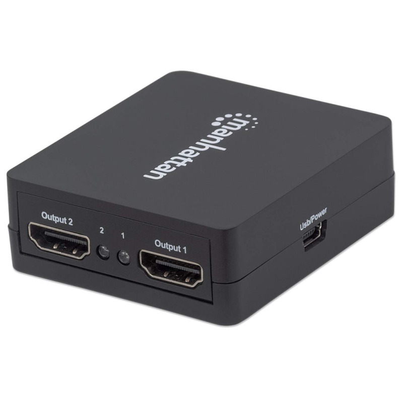MANHATTAN 207652 - Splitter / Divisor de Video HDMI/ FullHD/ 1 Entrada y 2 Salidas/ Distancia de Entrada 15 Metros/ Distancia de Salidas 15 Metros/ Soporta Conexión en Cascada/ Soporta sonido LPCM, Sonido Master DTS-HD y Dolby TrueHD/ image 11