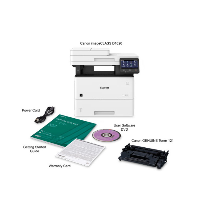 MULTIFUNCIONAL CANON D1620,45 PPM NEGRO, LASER MONOCROMATICA, USB, WIFI, ETHERNET (RED), DUPLEX, ADF, CAMA PLANA, CICLO MENSUAL: 80000, COMPATIBLE: WINDOWS/MAC, CONSUMIBLE 121 image 10