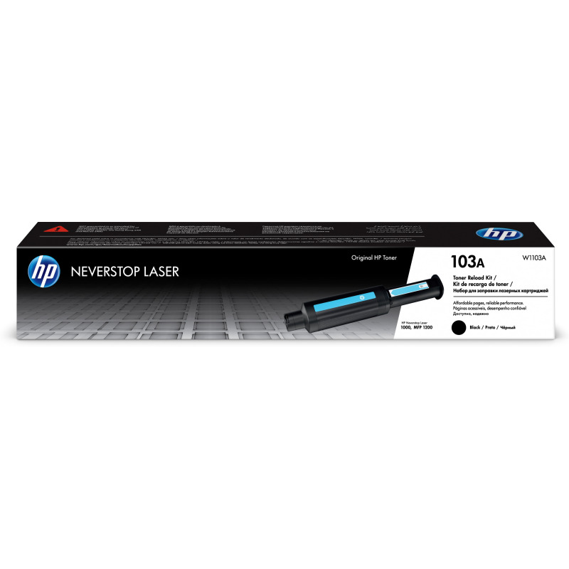 TONER HP 103A W1103A NEGRO NEVERSTOP kit de recarga (2 500 PAG) PARA 1000A/1000W/1200A/1200W
