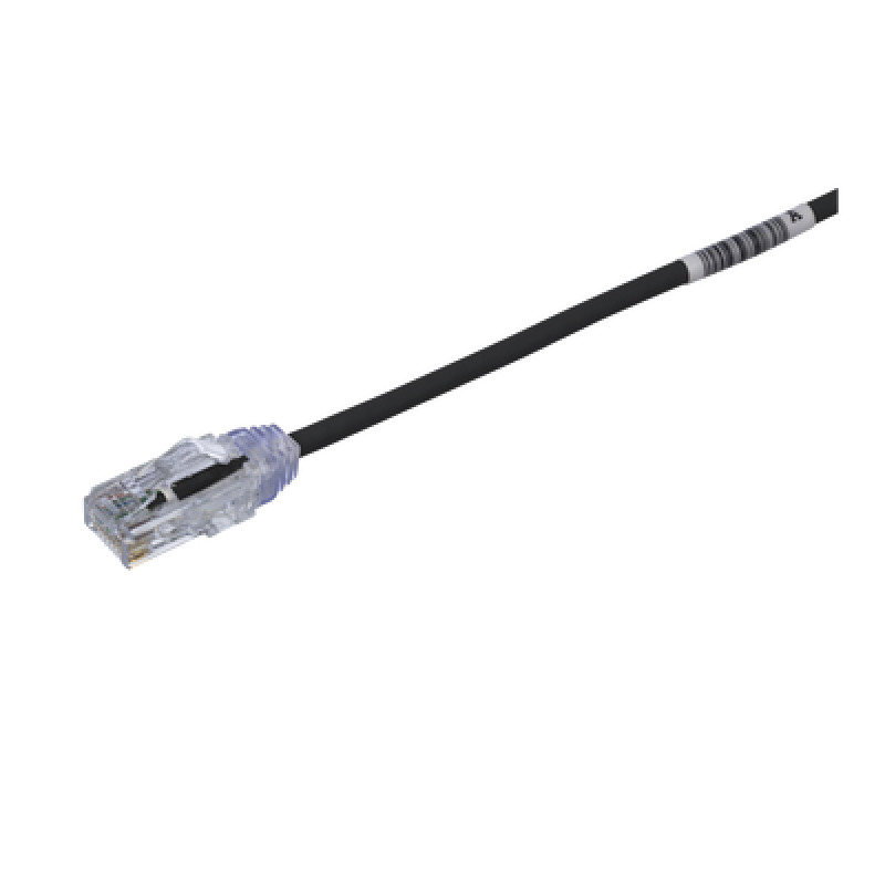 Cable de Parcheo TX6 UTP Cat6 Diámetro Reducido 28AWG Color Negro 05 m