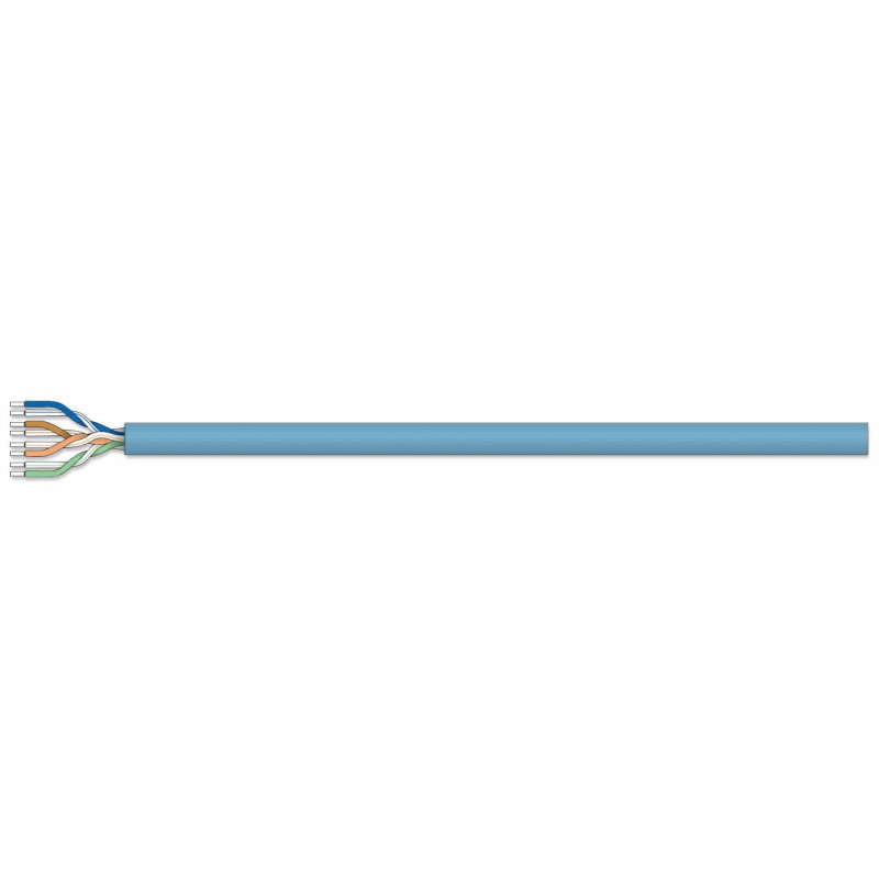 INTELLINET 705059 Bobina de Cable UTP Cat6, Sólida, 100% cobre Cable UTP, Filamento sólido, 23 AWG, 100% cobre, clasificación CM, 305 m, Azul image 5