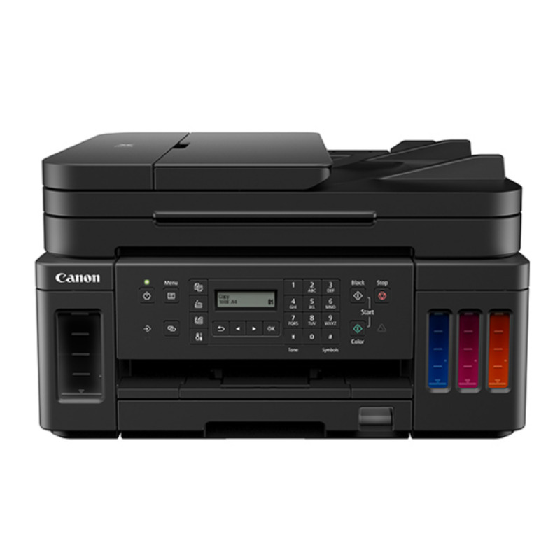 MULTIFUNCIONAL CANON G7010, TINTA CONTINUA, IPM 13 NEGRO/6.8 COLOR, USB, WIFI,ETHERNET RED, DUPLEX, ADF, CAMA PLANA CARTA/8.5X11, CONSUMIBLES GI-10