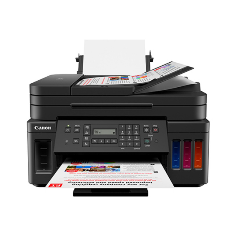 MULTIFUNCIONAL CANON G7010, TINTA CONTINUA, IPM 13 NEGRO/6.8 COLOR, USB, WIFI,ETHERNET RED, DUPLEX, ADF, CAMA PLANA CARTA/8.5X11, CONSUMIBLES GI-10 image 3