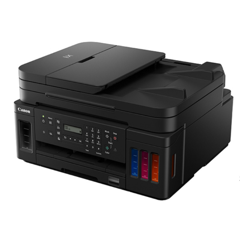 MULTIFUNCIONAL CANON G7010, TINTA CONTINUA, IPM 13 NEGRO/6.8 COLOR, USB, WIFI,ETHERNET RED, DUPLEX, ADF, CAMA PLANA CARTA/8.5X11, CONSUMIBLES GI-10 image 4
