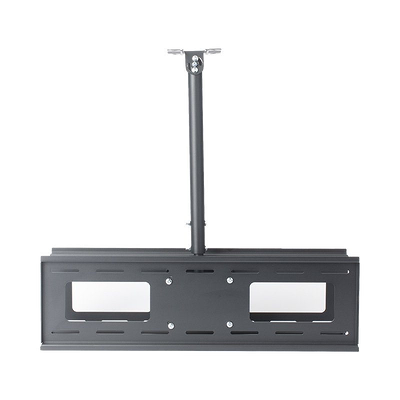Montaje de Techo Universal Doble para Monitores de 32 a 65 / Soporta hasta 60 kg x pantalla  / Vesa 600 x 400/  Acero / Montaje Telescopico de 50 cm hasta 90 cm