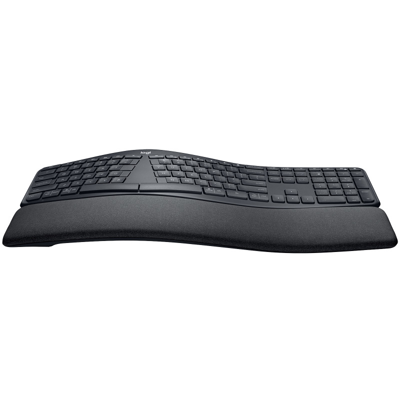 TECLADO LOGITECH ERGO K860 PARTIDO INALÁMBRICO USB BLUETOOTH 5.0 MULTIDISPOSITIVOS UNIFYING HASTA 10 MTS DE DISTANCIA PARA PC/MAC