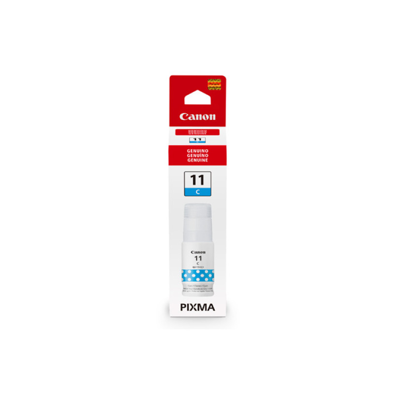 BOTELLA DE TINTA CANON GI-11C CYAN,RENDIMIENTO 7,700 PAGINAS,COMPATIBLE G3160,G2160. image 3