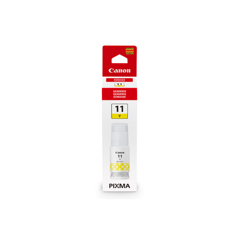 BOTELLA DE TINTA CANON GI-11Y AMARILLO,RENDIMIENTO 7,700 PAGINAS,COMPATIBLE: G3160,G2160. image 4