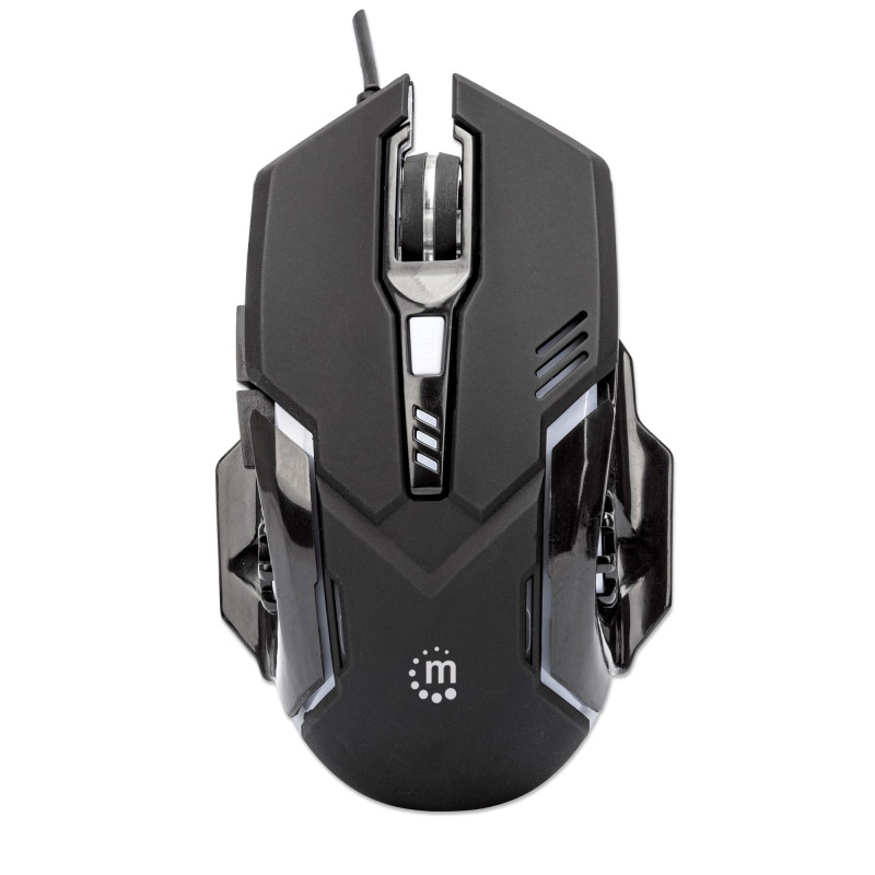MOUSE OPTICO,MANHATTAN,179256, GAMING 6 BOTONES, NEGRO image 5