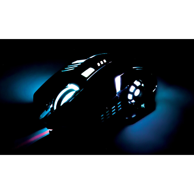 MOUSE OPTICO,MANHATTAN,179256, GAMING 6 BOTONES, NEGRO image 8
