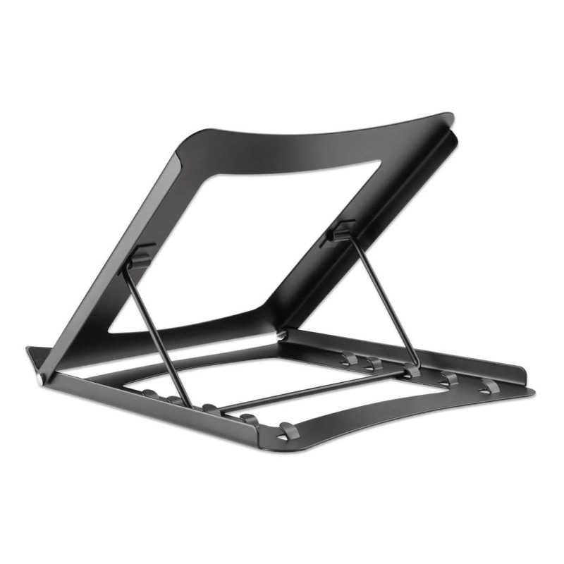 MANHATTAN 462129 - Soporte ajustable para laptops y tabletas / Elevador ergonómico para laptops y otros dispositivos de 10" a 15.6" / Hasta 5 kg / Plegable en cinco posiciones / Color negro image 5