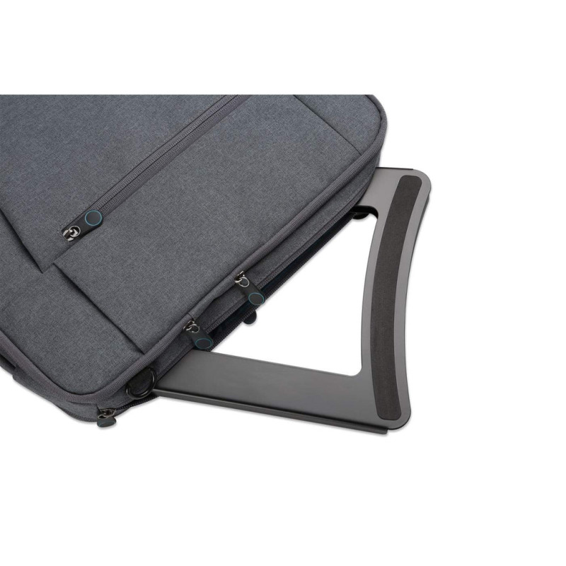 MANHATTAN 462129 - Soporte ajustable para laptops y tabletas / Elevador ergonómico para laptops y otros dispositivos de 10" a 15.6" / Hasta 5 kg / Plegable en cinco posiciones / Color negro image 12