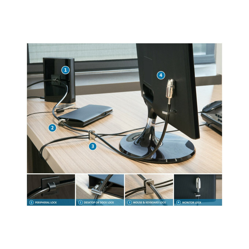Kensington Cabndado de Seguridad para Computadora de Escritorio y Perifericos image 8