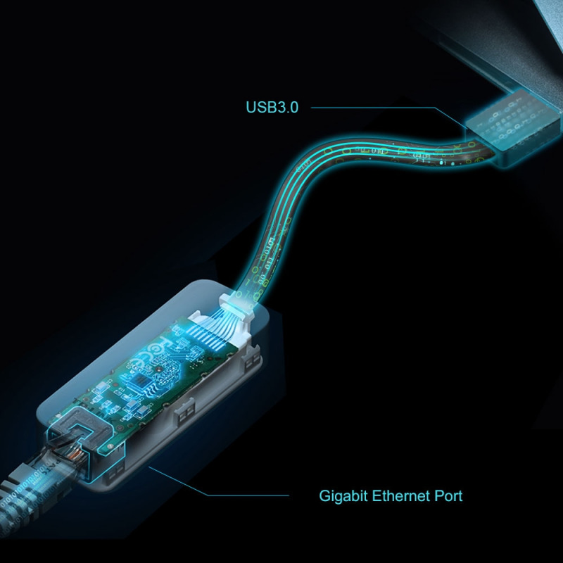Adaptador de red Ethernet RJ45 10/100/1000Mbps a USB 30 image 15