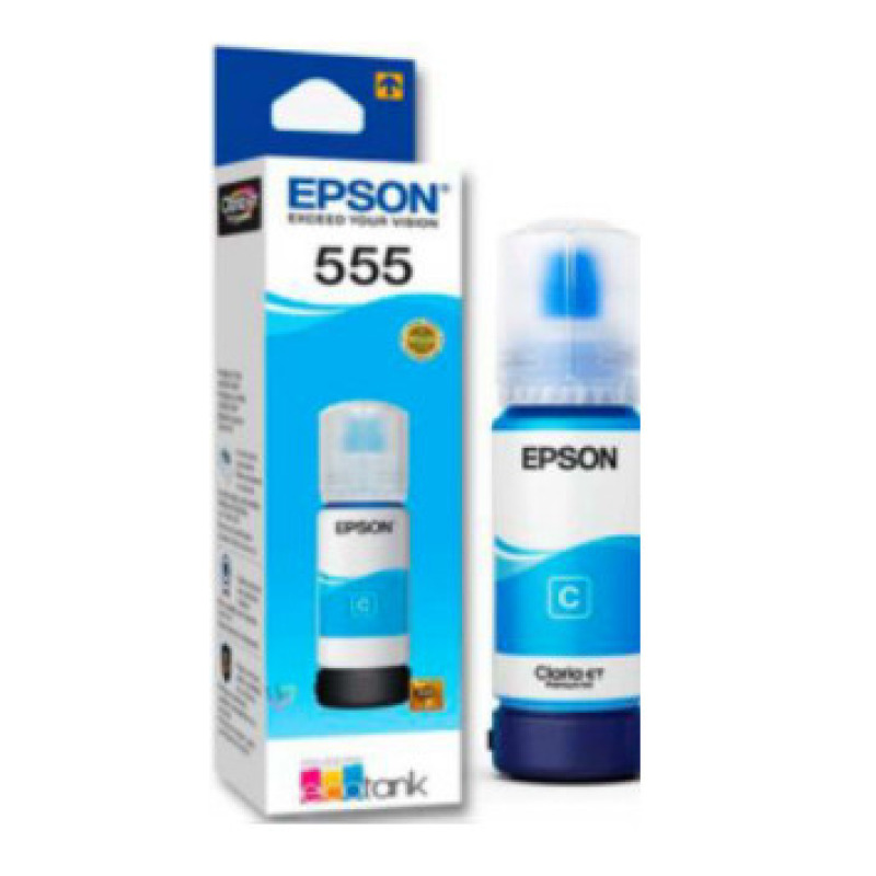 CARTUCHO EPSON MODELO T555 CYAN, PARA L8160, L8180